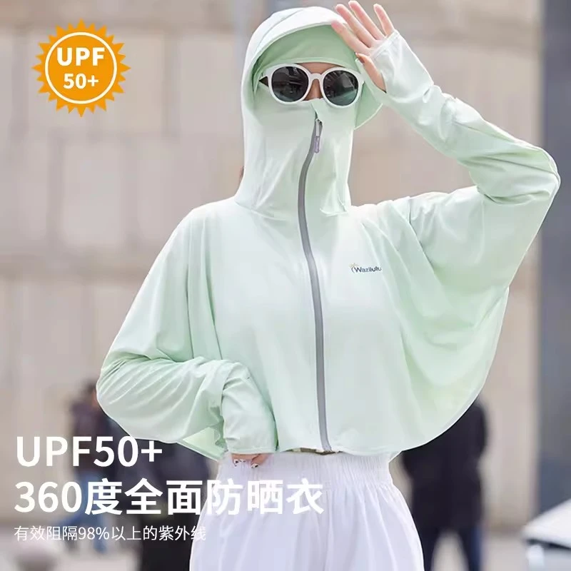 开车电动车神器夏季女防晒遮阳衣帽口罩全脸护颈脖子一体防紫外线