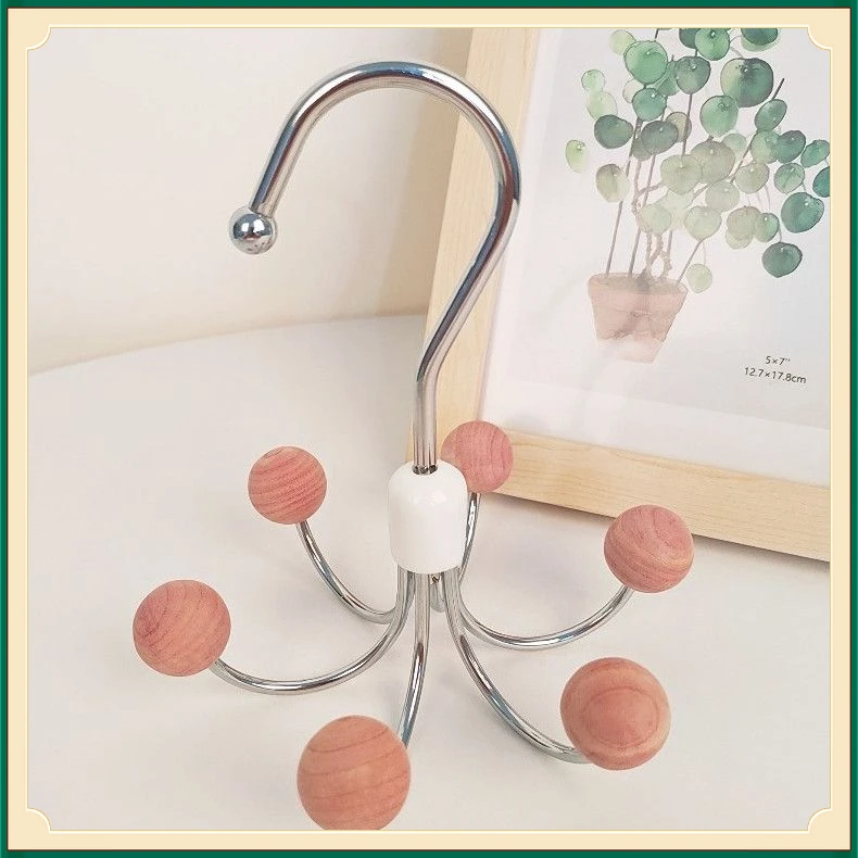 吊带内衣收纳神器FMJT六爪挂钩360度旋转多功能旋转挂钩ins【荣盛】