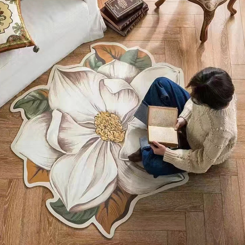 异形花朵硅藻泥入户地垫卫生间浴室厕所客厅地毯门垫吸水防滑垫