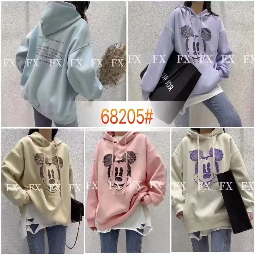 D142女装米奇彩色卫衣68205