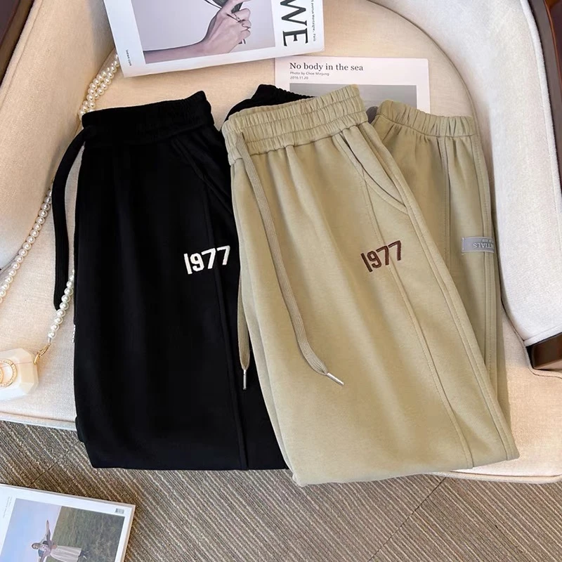 D116女春秋新款抽绳1977休闲裤9532