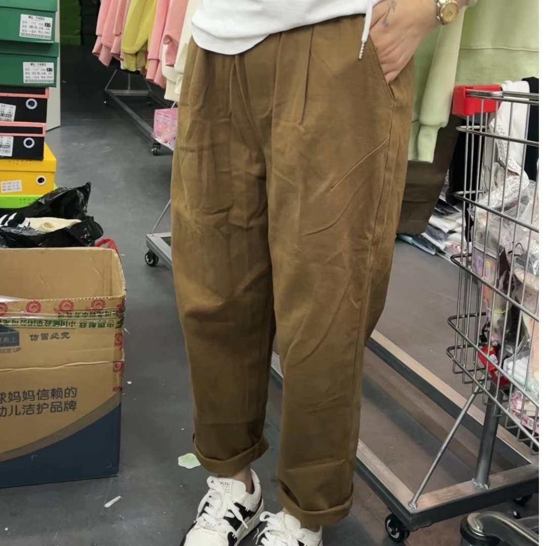 D130女春秋百搭松紧腰不挑款休闲裤