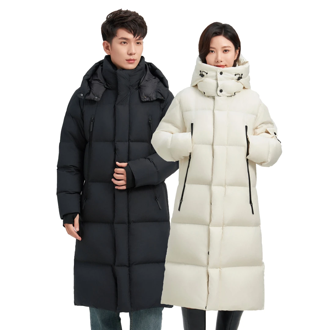 高充绒极寒加厚男女同款连帽羽绒服8803-QT