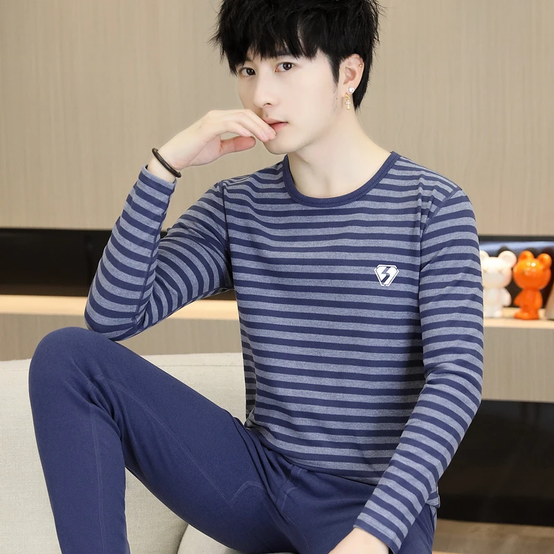 秋衣秋裤男童德绒内衣套装青少年大童秋冬衬衣衬裤线衣线裤棉毛衫