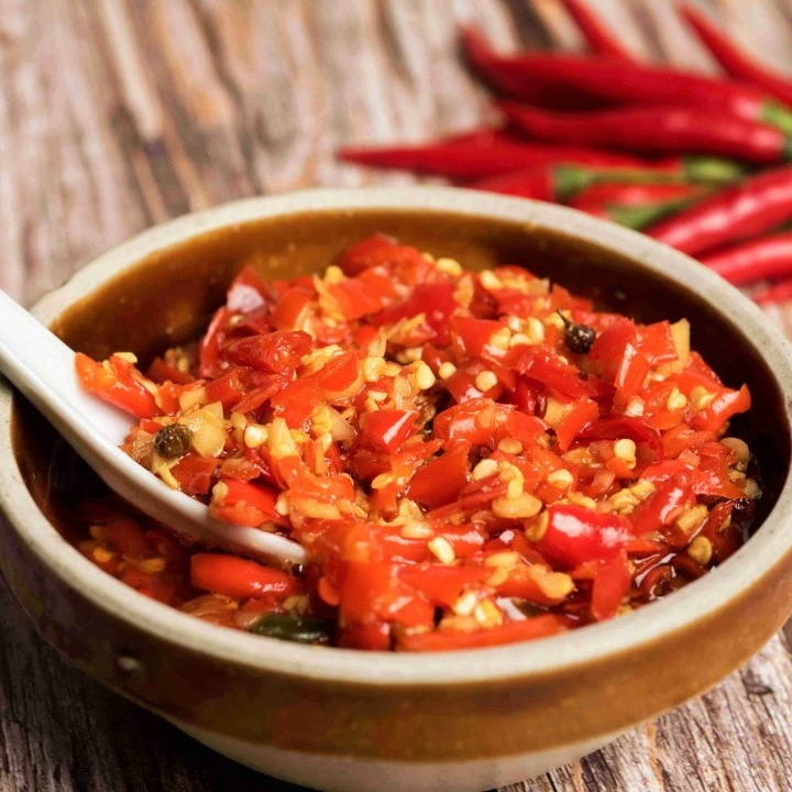 湖北宜昌特产蒜蓉小米辣新鲜剁椒酱纯手工香辣下饭炒菜450g包邮