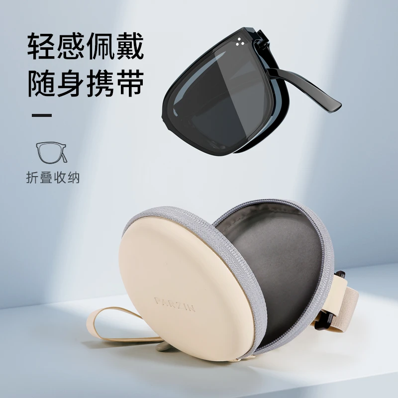 帕森新款折叠墨镜偏光时尚轻盈舒适方框情侣眼镜遮阳眼镜PZ91506