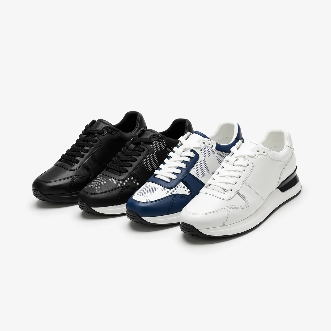 新款男士休闲商务皮鞋轻便舒适透气潮流高档上班通勤真皮男款皮鞋