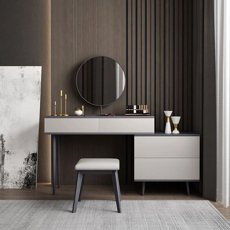 免费送装极简梳妆台小户型收纳柜一体柜卧室智能镜简约意式梳妆台