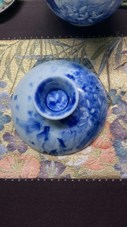 个人作品盖碗荷趣