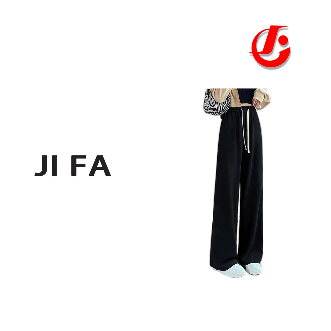 【即发】‘日本原单’匹马棉秋冬显瘦针织高腰休闲宽松阔腿裤DQH6237