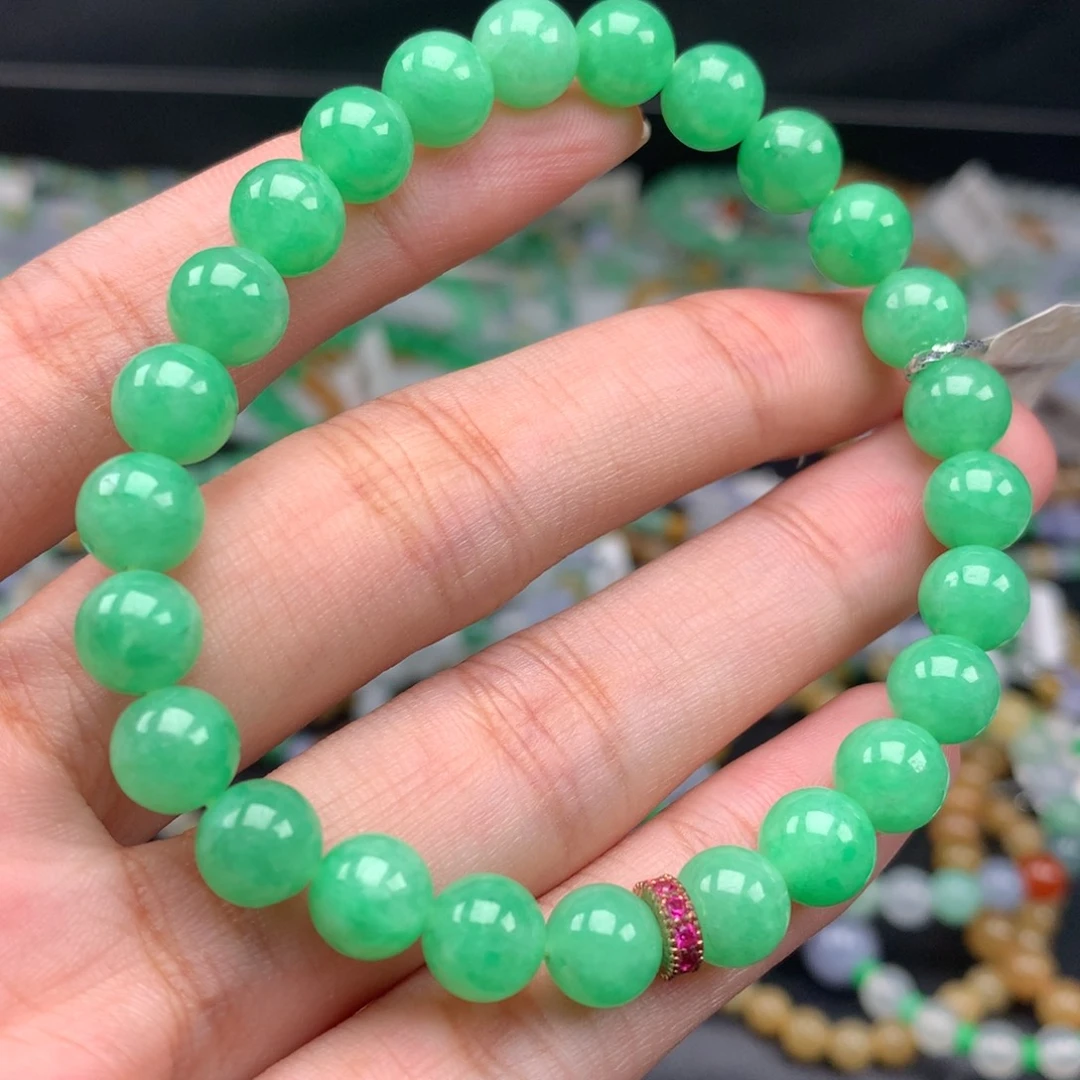 翡翠手链未镶嵌卡