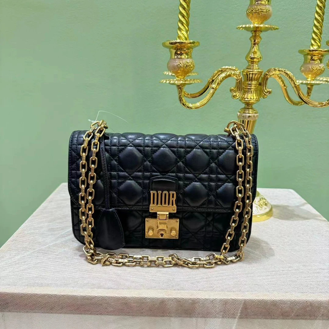 95新 DIOR/迪奥 Dior黑金miss单肩包 24080050-03