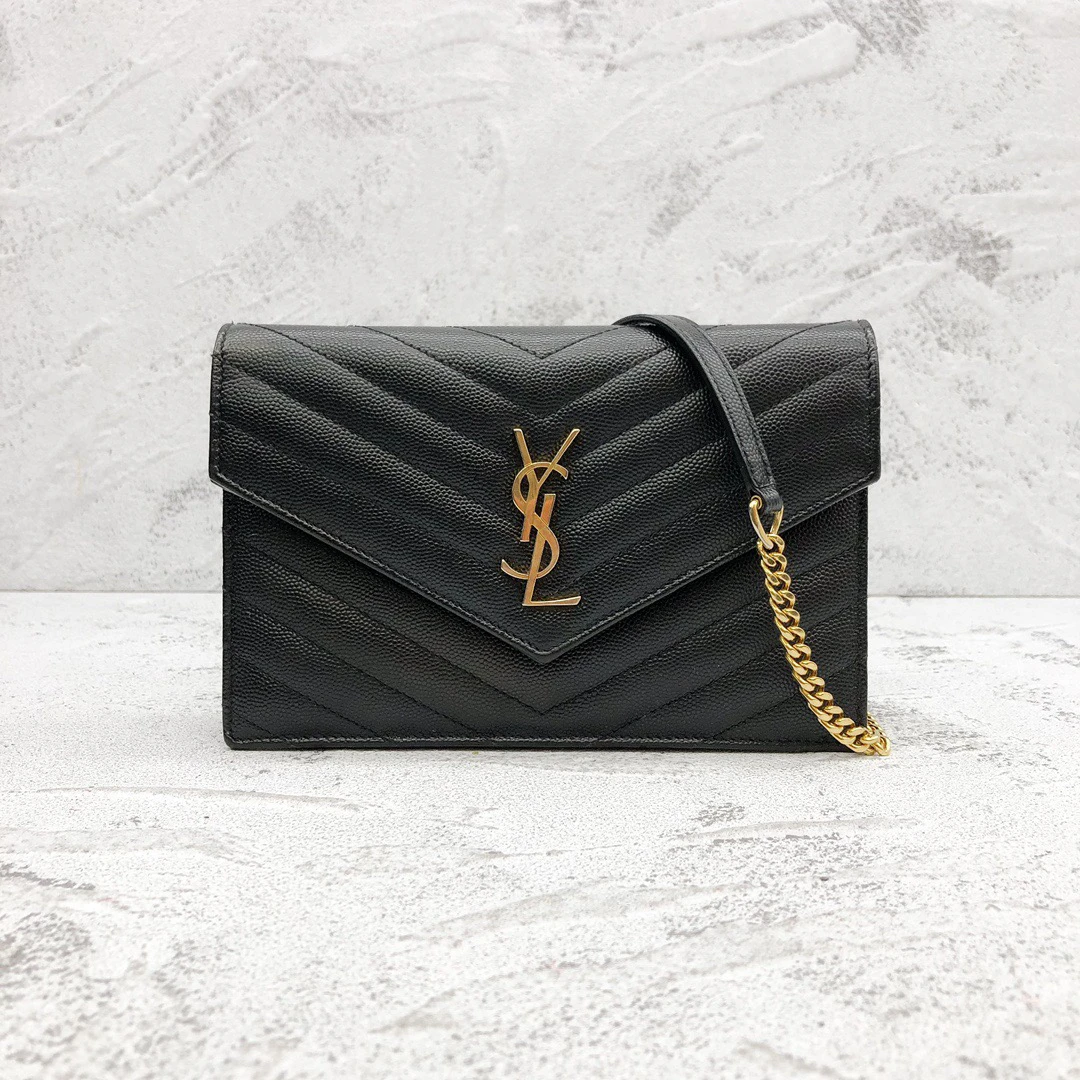 95新 YSL/圣罗兰 YSL黑金信封woc 24070128-07