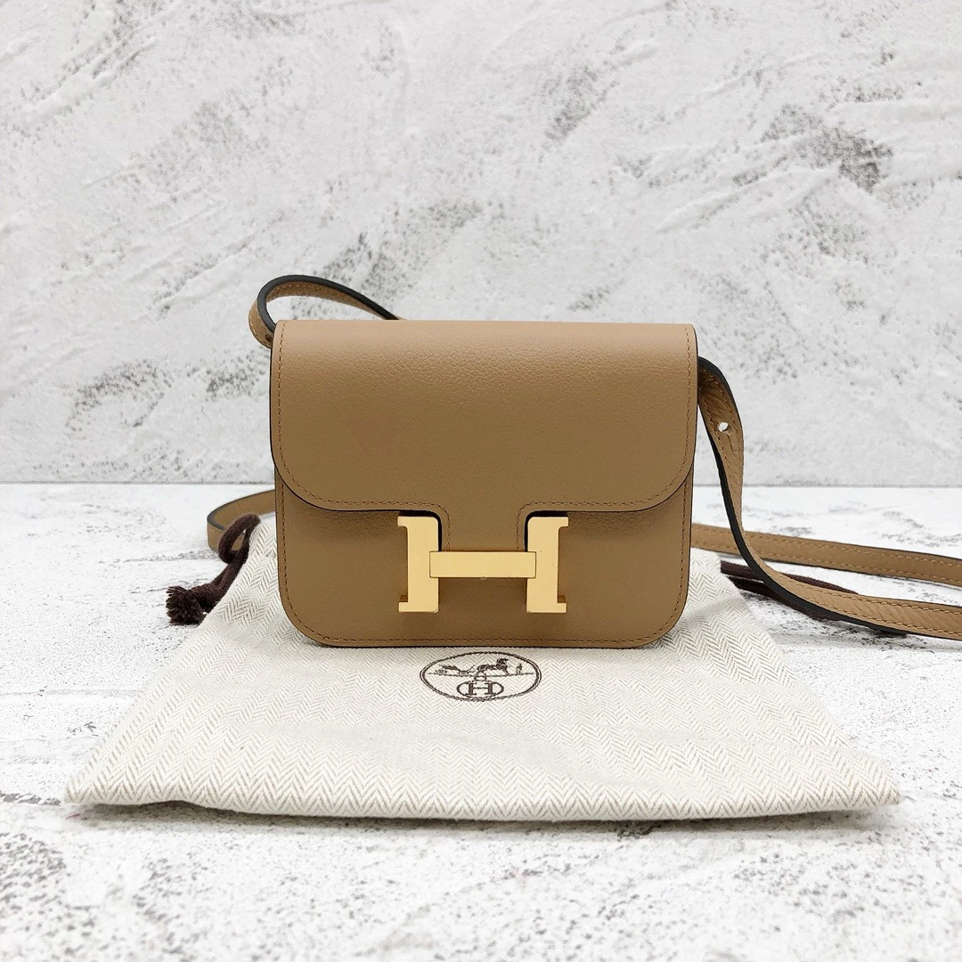 99新 Hermes/爱马仕 爱马仕饼干色康康slim