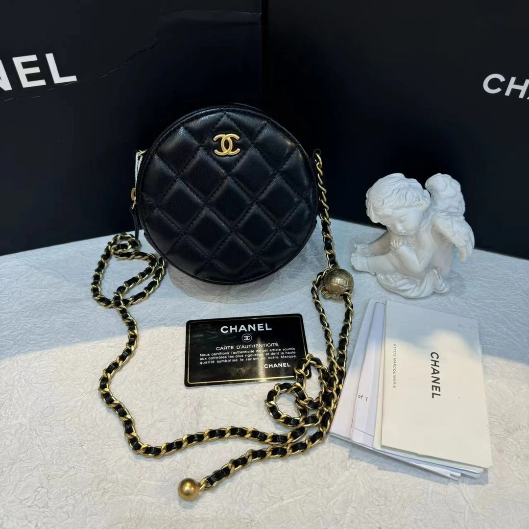95新 Chanel/香奈儿 Chanel金球小圆饼斜挎包 24080005-01