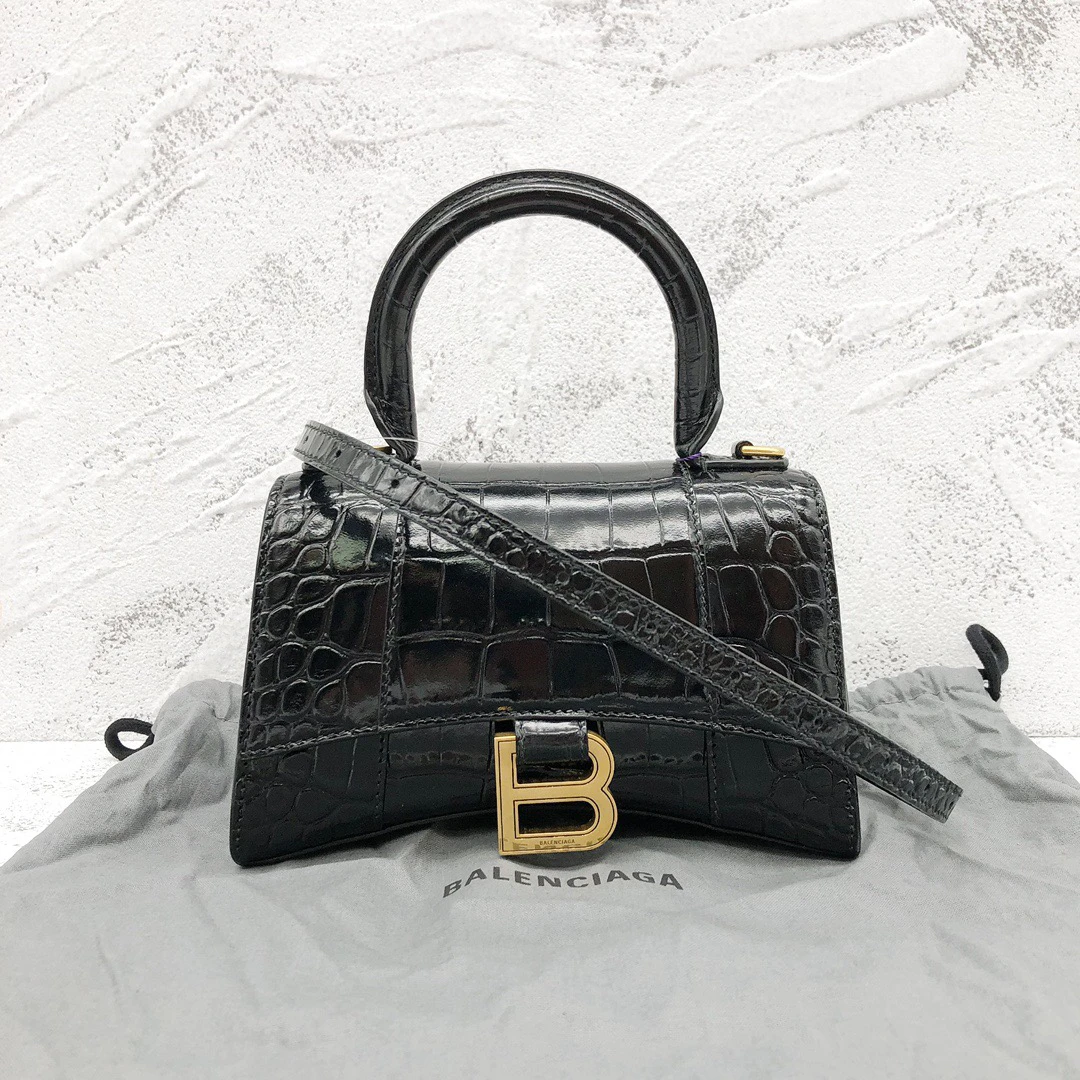 95新 Balenciaga/巴黎世家 巴黎世家黑金S号沙漏24010095-01拆单1