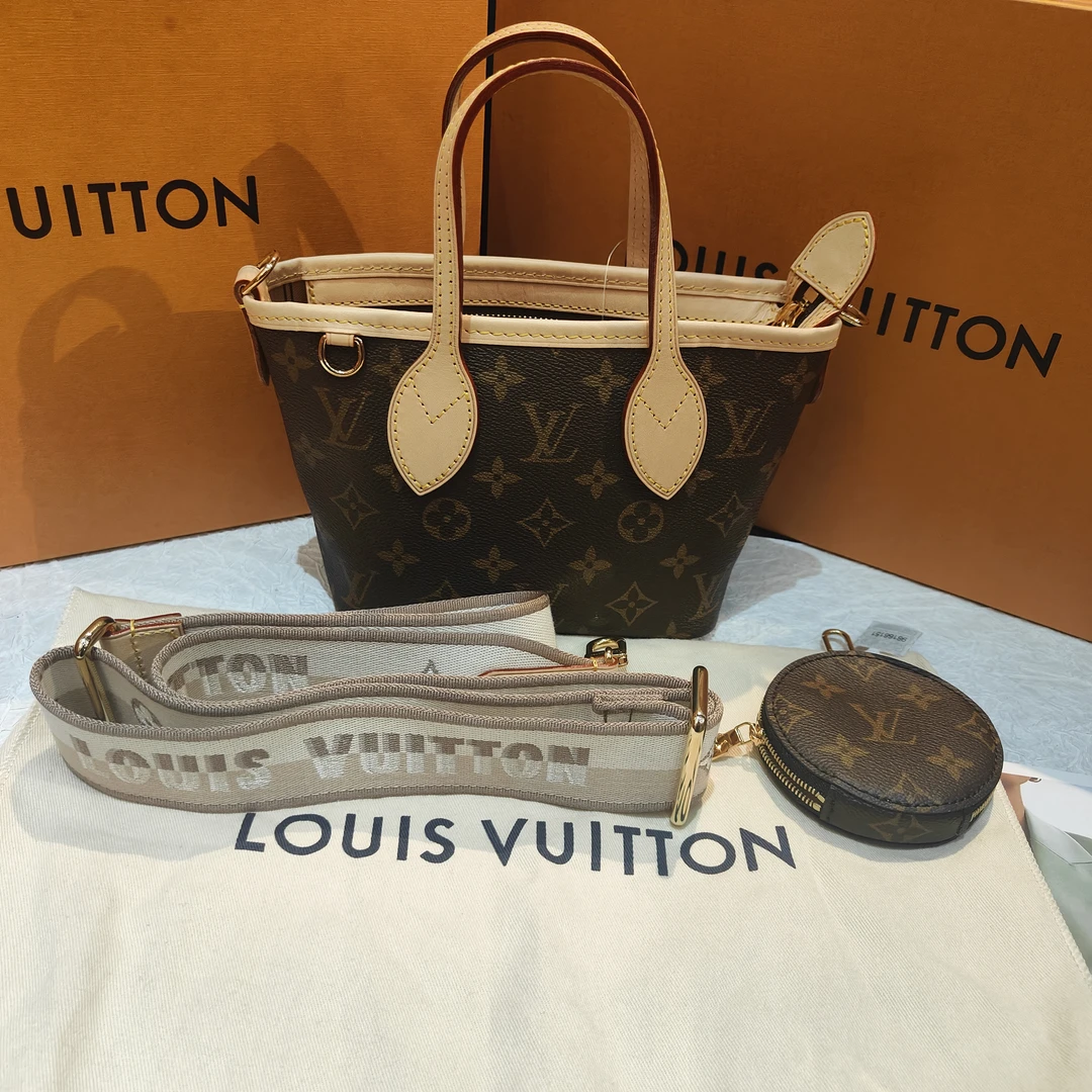 95新 LouisVuitton/路易威登 LV老花BB nf手拎包 24040094-04