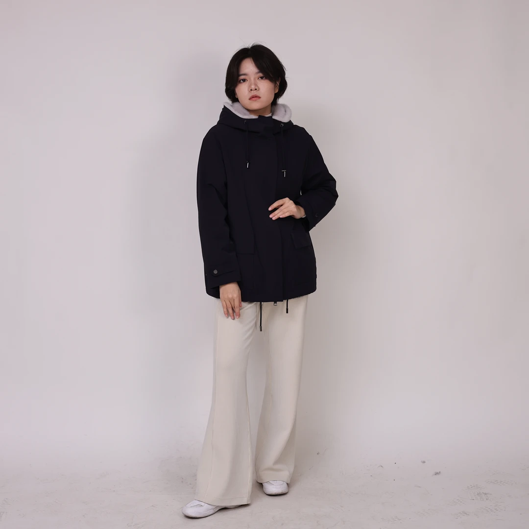ANZ21006-2-003-D女款皮草水貂双面穿