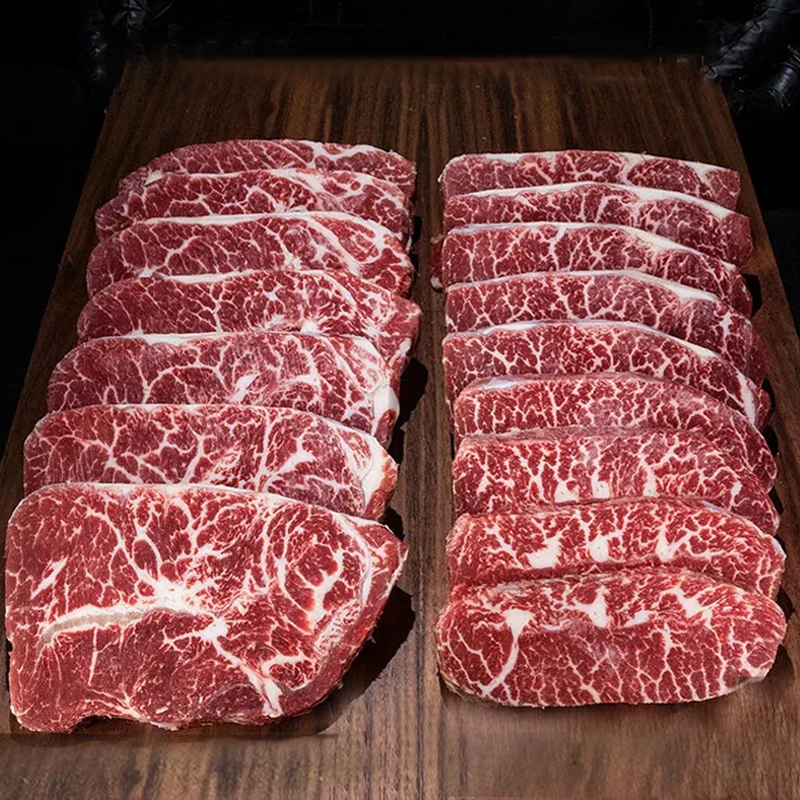【到手五斤】巴西进口草饲牡蛎肉板腱原切牛排2500g
