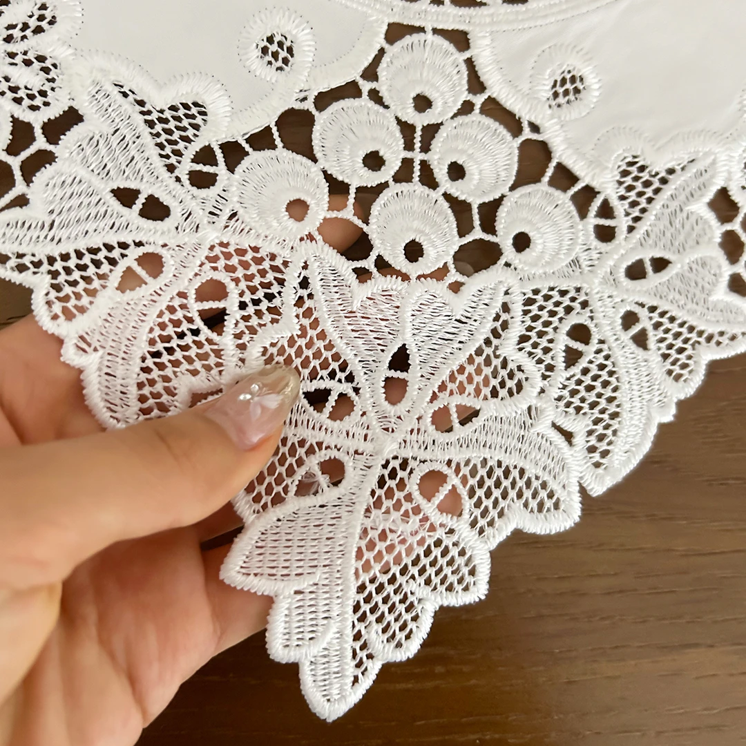 30方白色蕾丝盖布花瓶防滑垫
