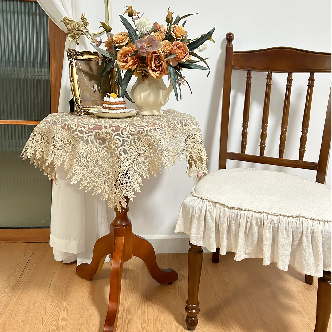 蕾丝桌布防尘盖布家电盖布