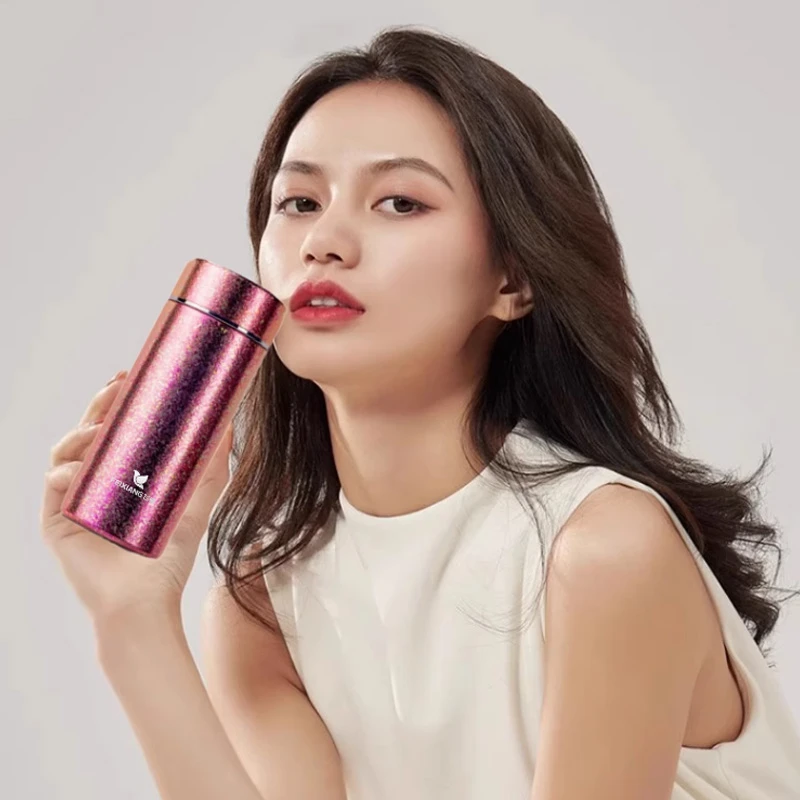 小巧便携纯钛保温杯迷你旅行水杯高端茶杯