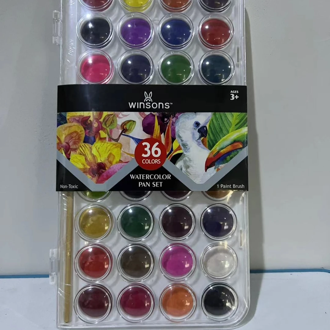 美术王国WINSONS36色固体水粉