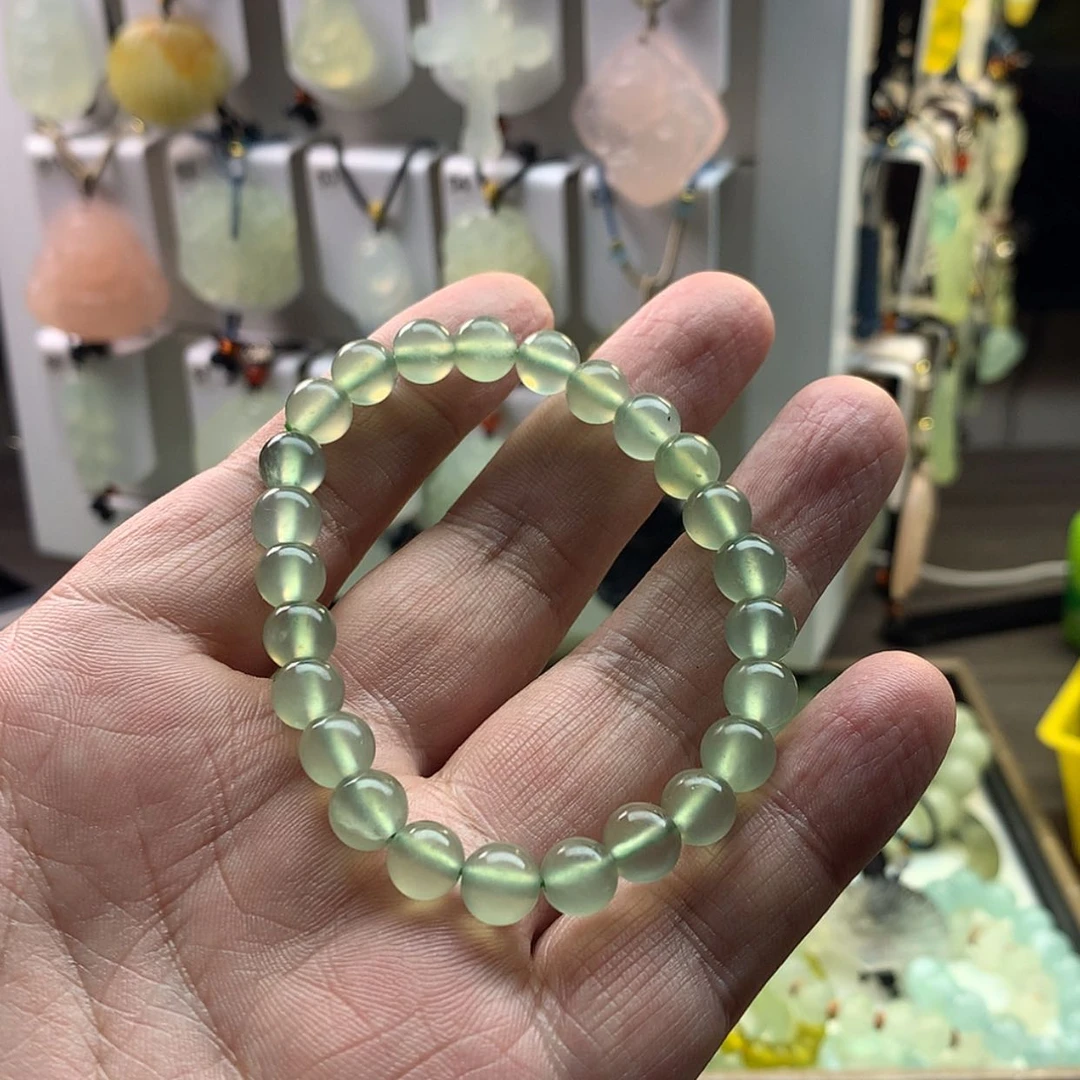 【闪购商品】蛇纹石玉手链未镶嵌