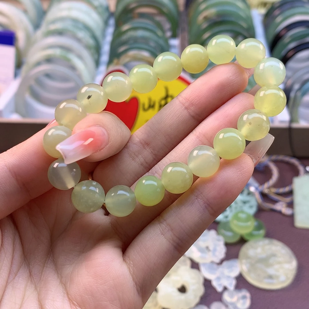 【闪购商品】蛇纹石玉颈饰合金