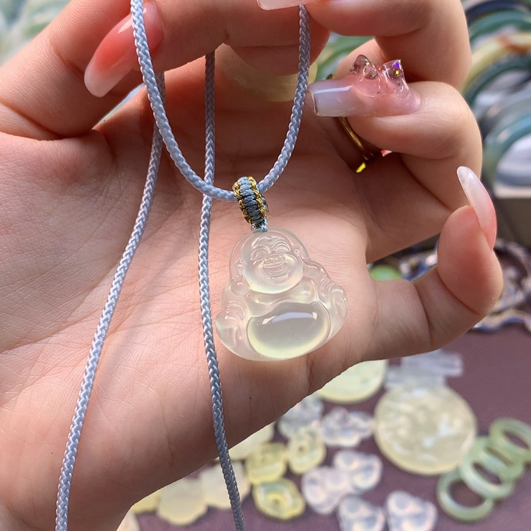 【闪购商品】蛇纹石玉颈饰合金