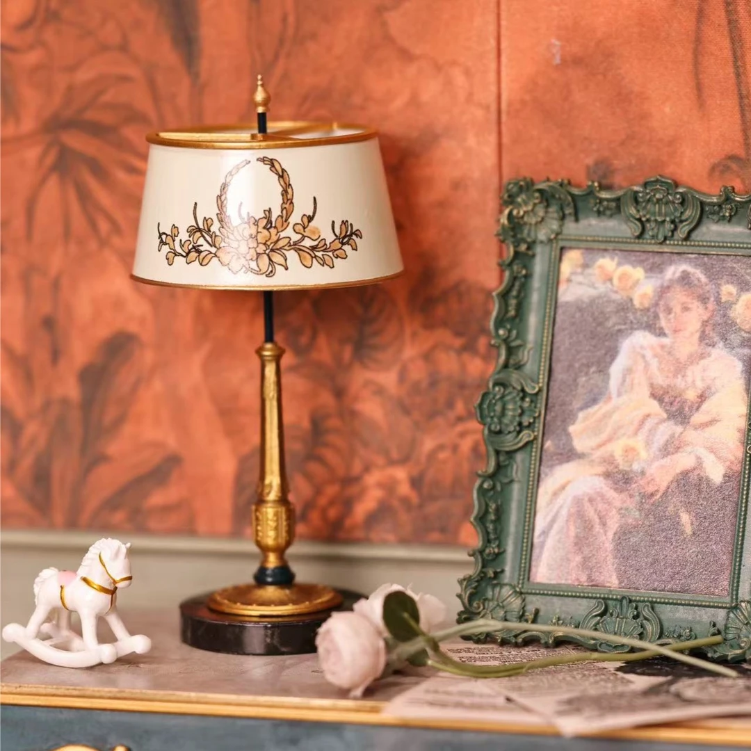 微观臻慕 6分新品台灯烛台微缩摆件