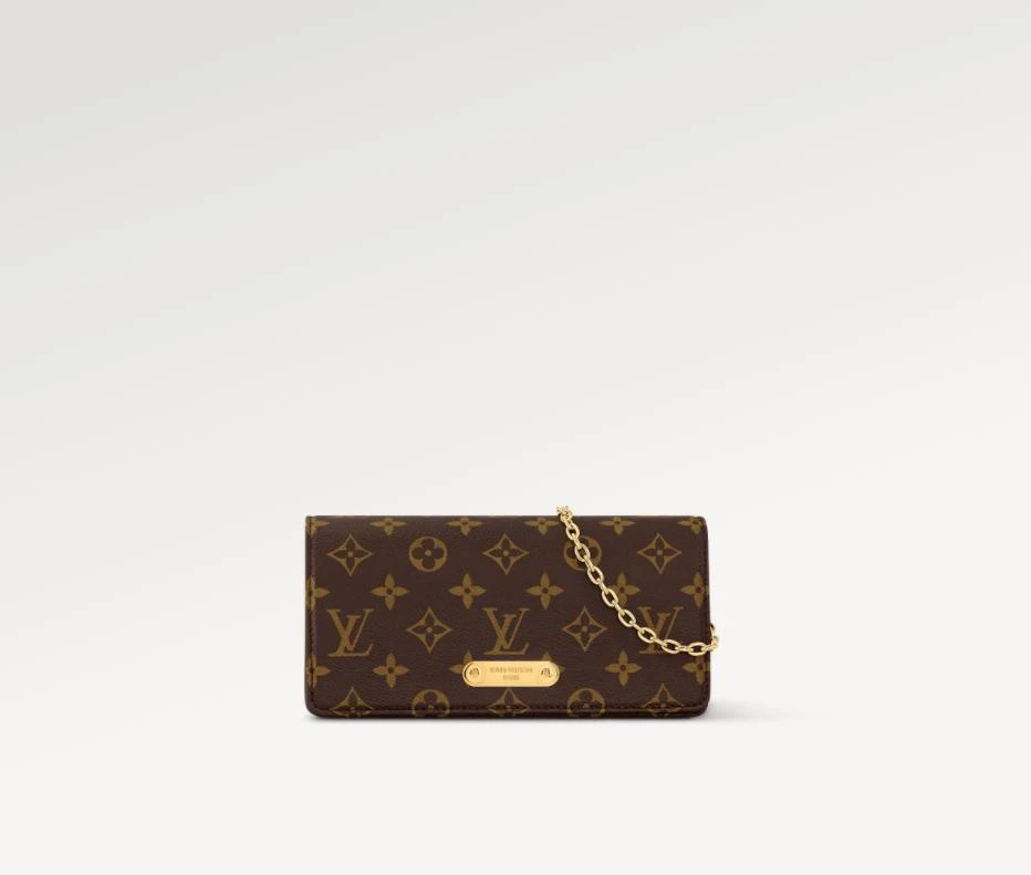 全新未使用 LouisVuitton/路易威登 LILY WOC/老花链条单肩/全套