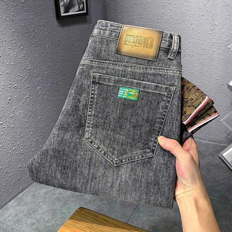 男士牛仔裤早秋新款宽松小直筒韩版潮流百搭修身休闲长裤男款1334