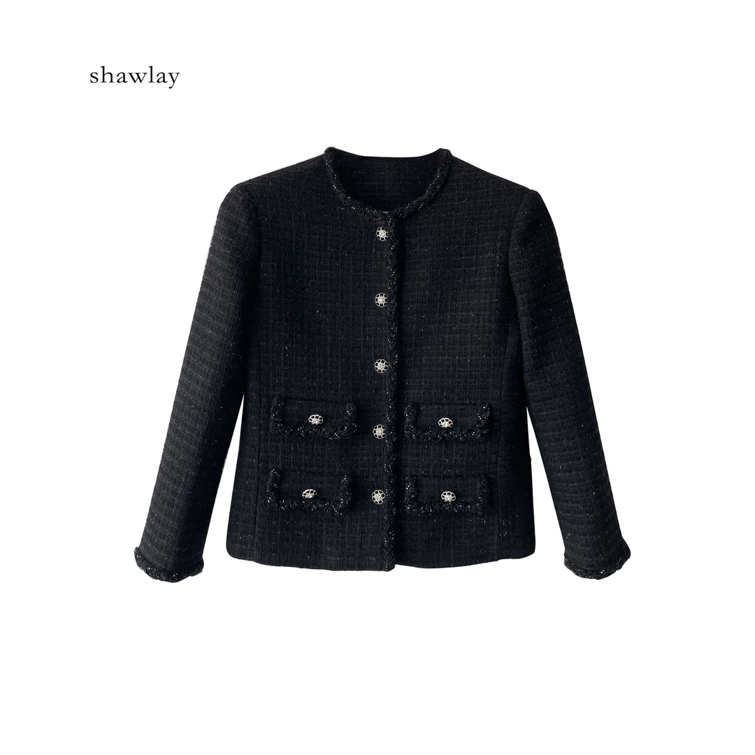 秋季气质百搭小香风外套S2282