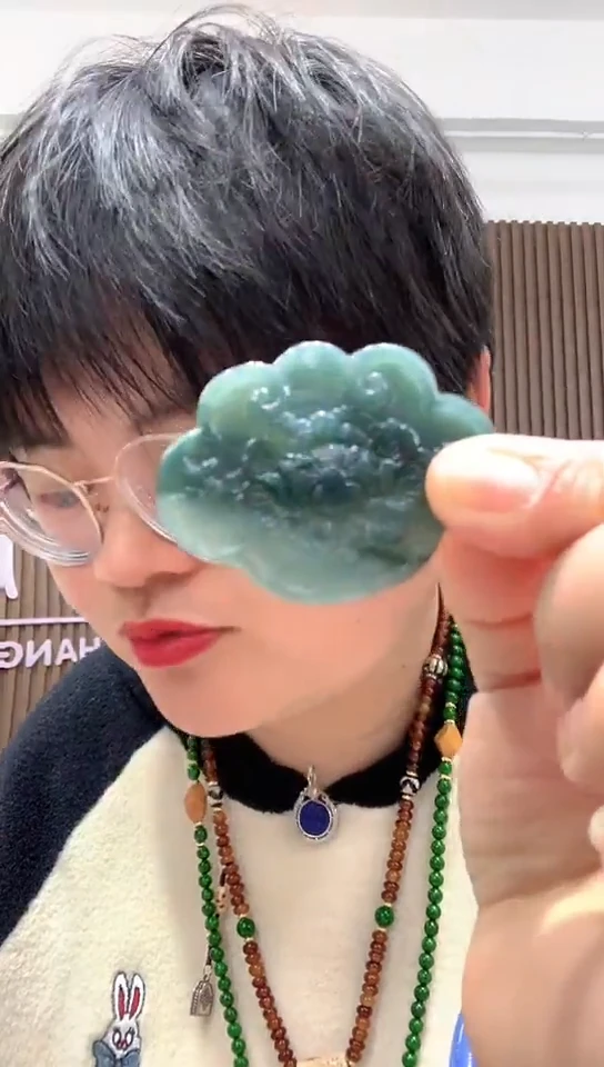 【闪购商品】琉璃手工艺品13017蓝水牌牌