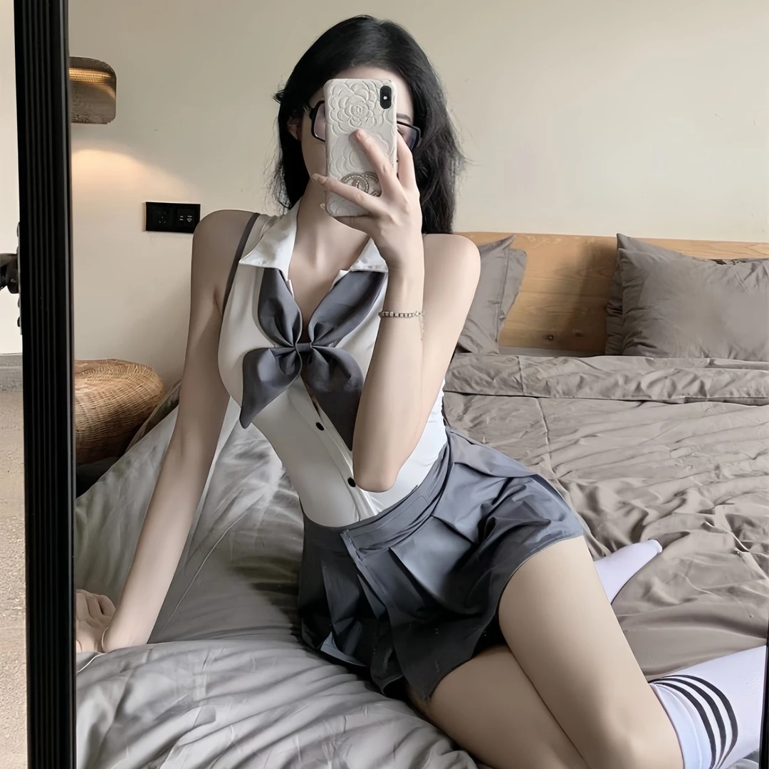 【学院风女友】紧身jk短裙新款女装制服jk三件套包臀轻奢高端甜美