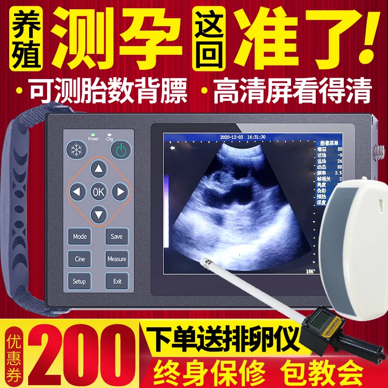 兽用比超机猪用牛羊用彩色大屏B超机母猪用便携式母牛彩超测孕仪