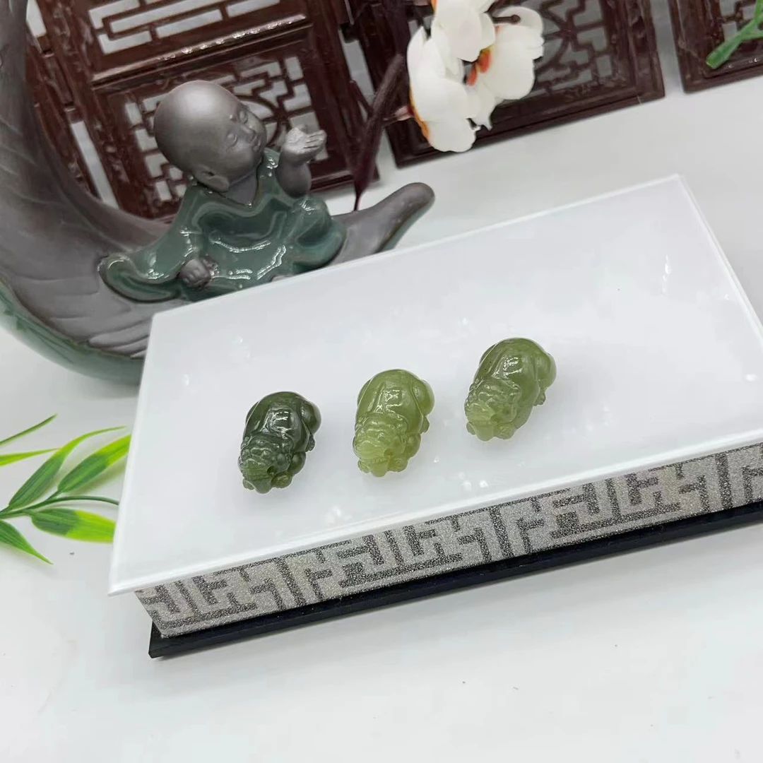 天然新疆和田玉貔貅吊坠 H877—多样性发一件