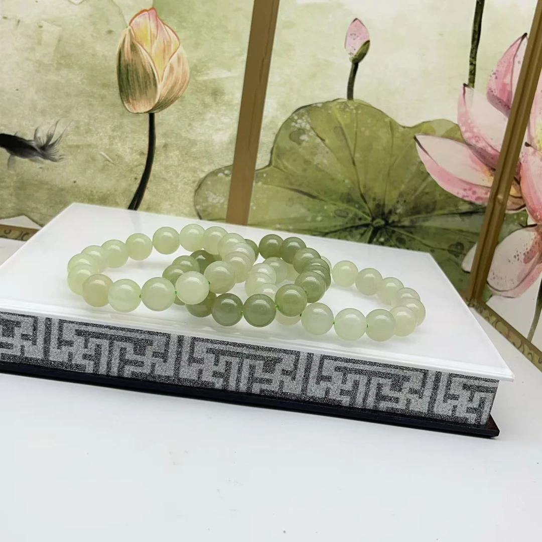 天然新疆和田玉手串 H941—多样性发一件