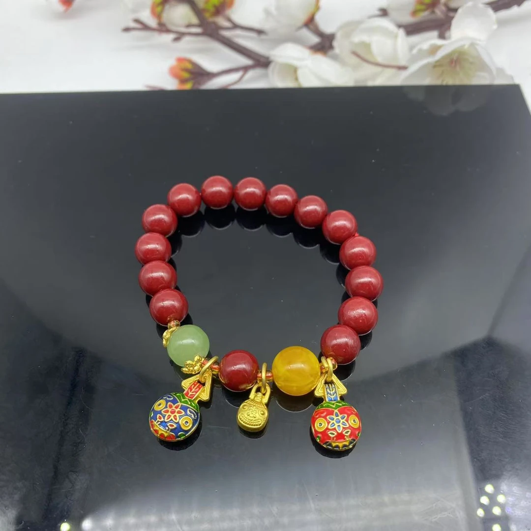 含辰砂工艺品天然朱砂手串z900-多样性发