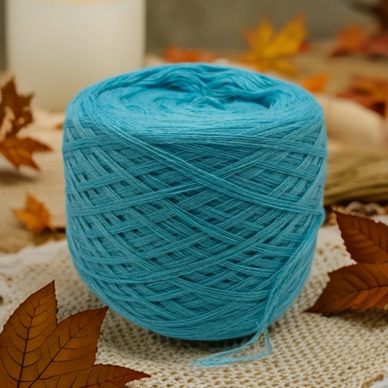 新羊毛纱线  36支六股  柔软不扎  一团重量半斤 用针型号  9号针