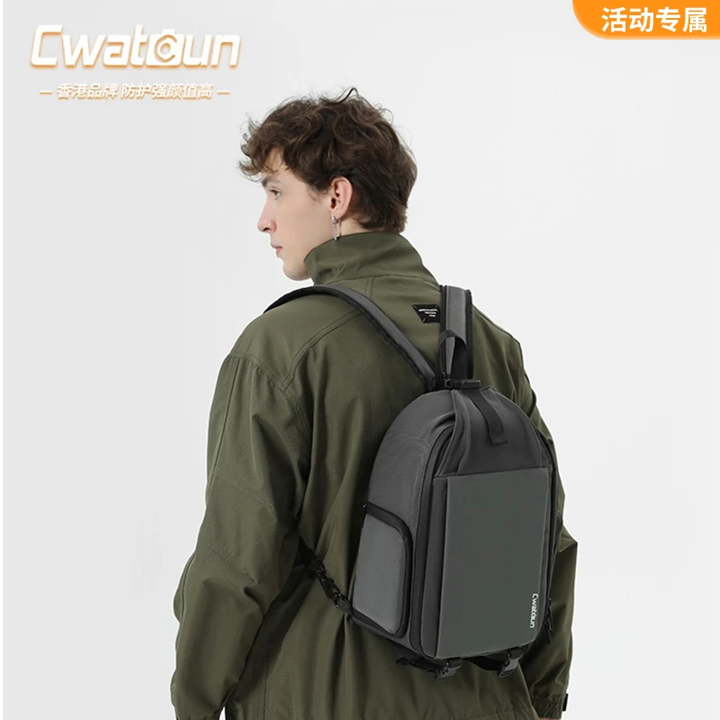 Cwatcun香港品牌单肩相机单双肩通用摄影包单反活动专属
