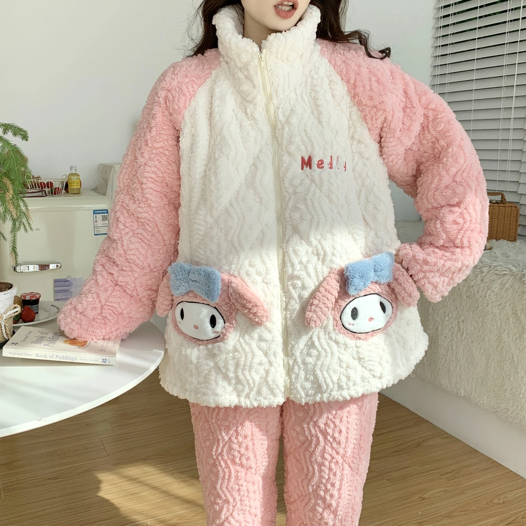 【零下5度-10度三层夹棉】月子服加绒加厚产后哺乳12月孕妇睡衣套装