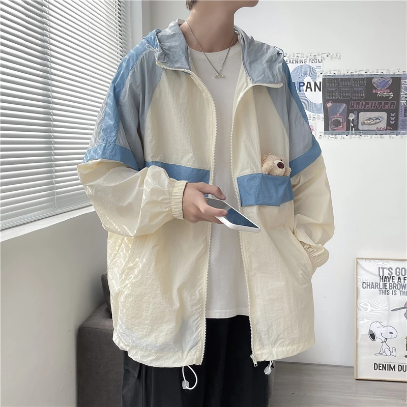 【9847包邮】2024夏季新款青少年学生夹克薄款渐变防晒服外套