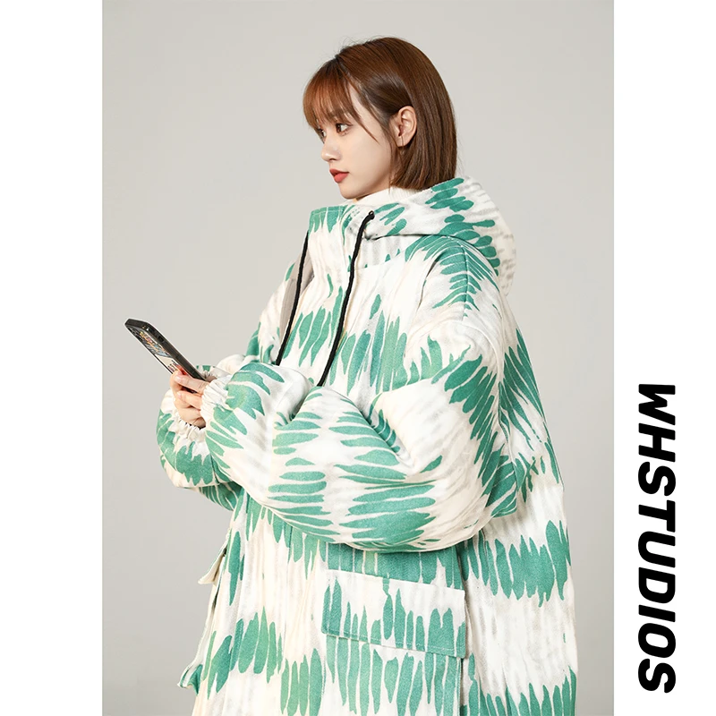 【10257包邮】2023冬季新款青少年学生港风工装棉衣外套潮