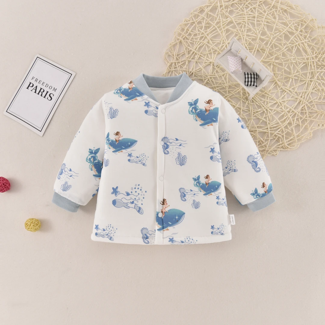 婴儿冬季秋冬装加厚保暖棉服单件上衣儿童洋气纯棉宝宝棉衣外套