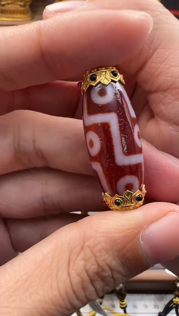 【闪购商品】玛瑙挂件18K金镶嵌吊坠