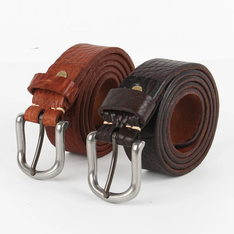 68号740缩纹复古腰带牛仔裤皮带男