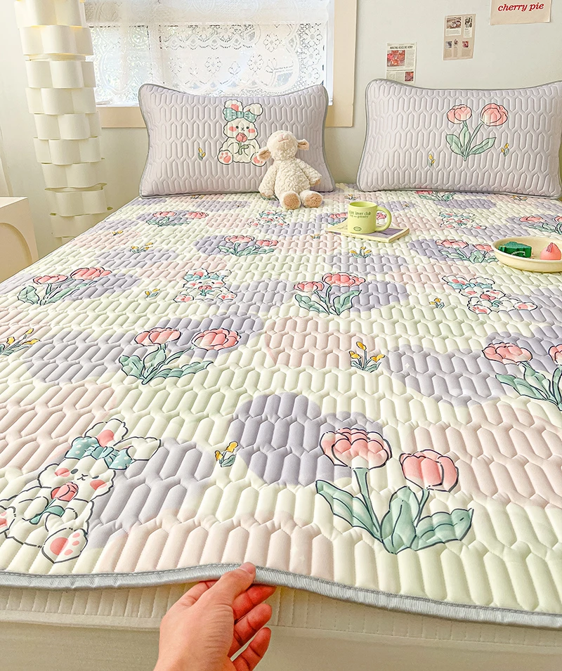 【乳胶凉席三件套】带蓝色袋子/1.5*2/床单款/实物以直播间介绍为准