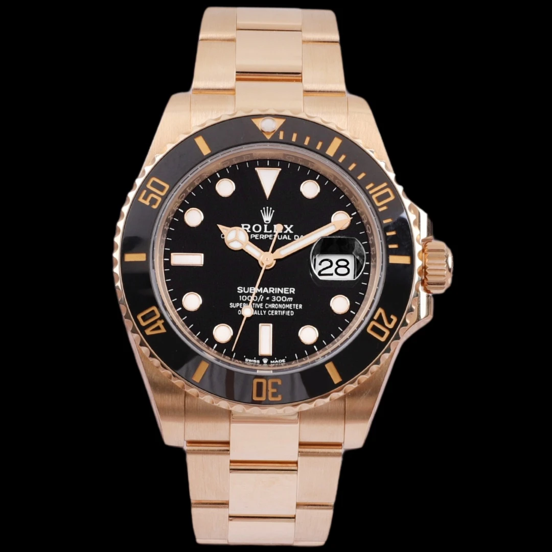 95新 Rolex/劳力士 童童/公价338900/全金黑126618/24年全套/41mm